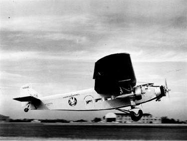 American Airways plane at take off